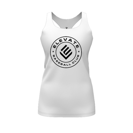 [FT0TRBWH-FYS-LOGO1] Decker Racerback Tank Top (Female Youth S, White, Logo 1)
