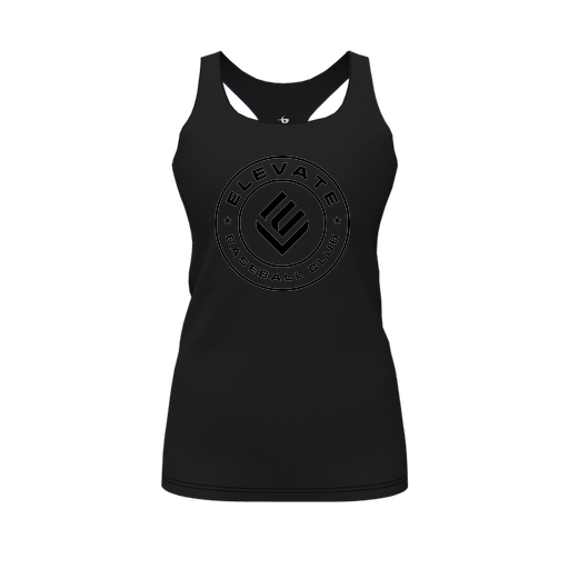 [FT0TRBBK-FYS-LOGO1] Decker Racerback Tank Top (Female Youth S, Black, Logo 1)