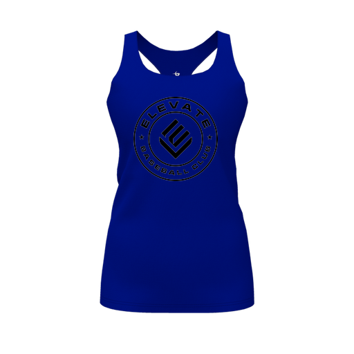 [FT0TRBRY-FYS-LOGO1] Decker Racerback Tank Top (Female Youth S, Royal, Logo 1)