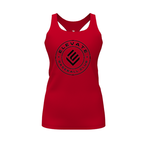 [FT0TRBRD-FYS-LOGO1] Decker Racerback Tank Top (Female Youth S, Red, Logo 1)