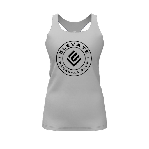 [FT0TRBGY-FYS-LOGO1] Decker Racerback Tank Top (Female Youth S, Gray, Logo 1)