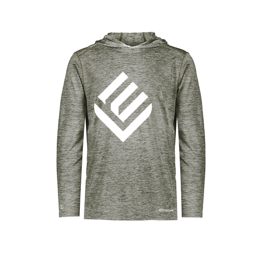 [FOLHCGGY-AS-LOGO2] Decker Men's Charge Hoodie (Adult S, Gray, Logo 2)