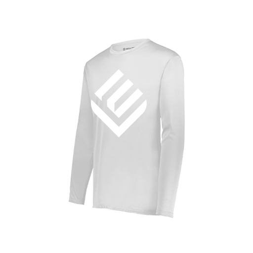 [222822.005.XS-LOGO2] Men's LS Smooth Sport Shirt (Adult XS, White, Logo 2)