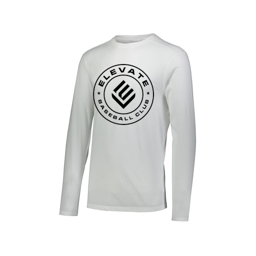 [FTLCUBWH-AXS-LOGO1] Decker Men's Tri-Blend T-Shirt - Long Sleeve (Adult XS, White, Logo 1)
