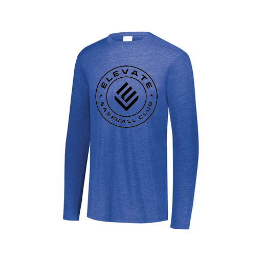 [FTLCUBRY-AXS-LOGO1] Decker Men's Tri-Blend T-Shirt - Long Sleeve (Adult XS, Royal, Logo 1)