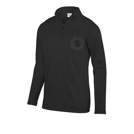 [FOLQFFBK-AS-LOGO1] Decker Men's FlexFleece 1/4 Zip (Adult S, Black, Logo 1)