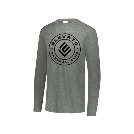 [FTLCUBGY-YS-LOGO1] Decker Youth Tri-Blend T-Shirt - Long Sleeve (Youth S, Gray, Logo 1)